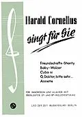 E-Book (epub) Harald Cornelius singt für Sie von Harald Cornelius