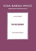E-Book (epub) I'm So Sorry von Piet Souer