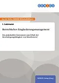 E-Book (pdf) Betriebliches Eingliederungsmanagement von I. Lukmann