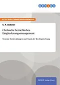 E-Book (pdf) Chefsache betriebliches Eingliederungsmanagement von C. F. Dobner