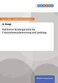 E-Book (epub) Fall Enron: Konsequenzen für Unternehmensbewertung und -prüfung von G. Dengl