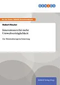 E-Book (pdf) Innovationen für mehr Umweltverträglichkeit von Robert Reuter