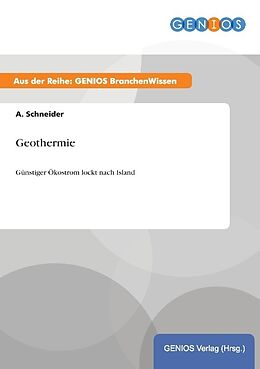 Kartonierter Einband Geothermie von A. Schneider