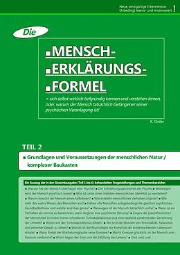 E-Book (epub) Die Mensch-Erklärungsformel (Teil 2) von K. Ostler