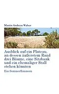 E-Book (epub) Ausblick auf ein Plateau, an dessen äussertem Rand drei Bäume, eine Sitzbank und ein ehemaliger Stall stehen könnten von Martin Andreas Walser