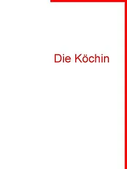 E-Book (epub) Die Köchin von Werner Jäger