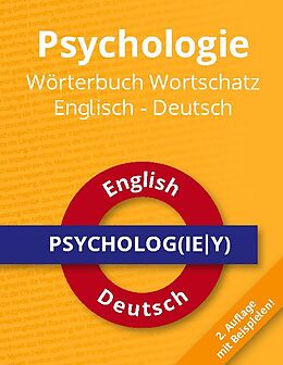 Couverture cartonnée Psychologie Wörterbuch Wortschatz Englisch - Deutsch de Roland Russwurm