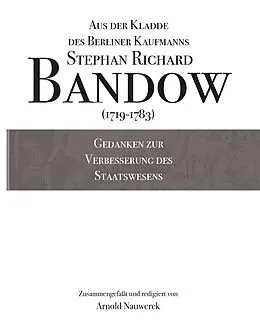 E-Book (epub) Gedanken zur Verbesserung des Staatswesens von Stephan Richard Bandow