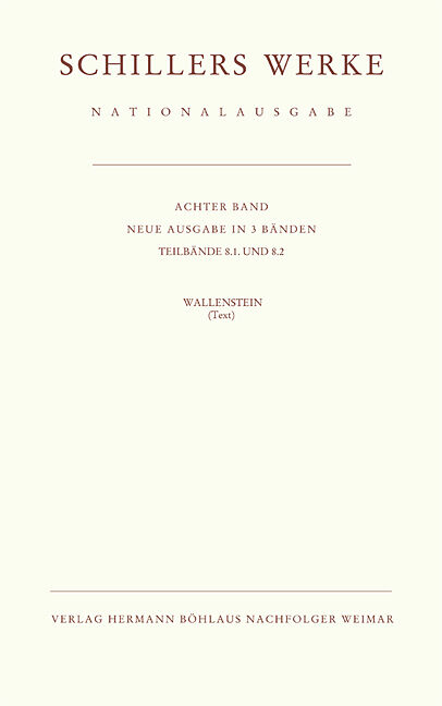 Schillers Werke. Nationalausgabe