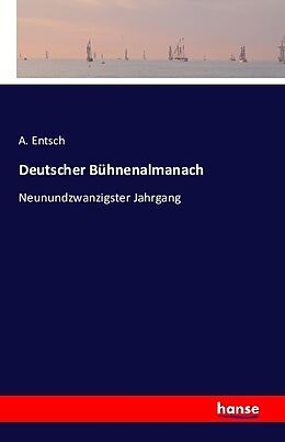 Kartonierter Einband Deutscher Bühnenalmanach von A. Entsch