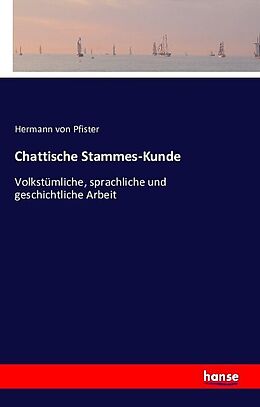 Kartonierter Einband Chattische Stammes-Kunde von Hermann von Pfister