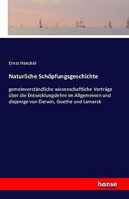 Kartonierter Einband Naturliche Schöpfungsgeschichte von Ernst Haeckel