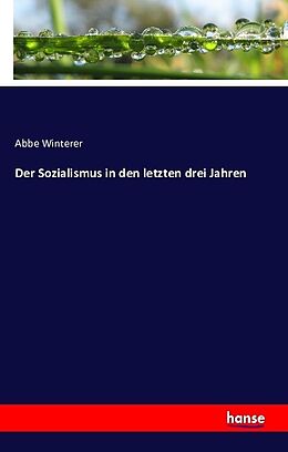 Kartonierter Einband Der Sozialismus in den letzten drei Jahren von Abbe Winterer