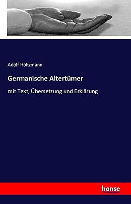 Kartonierter Einband Germanische Altertümer von Adolf Holtzmann