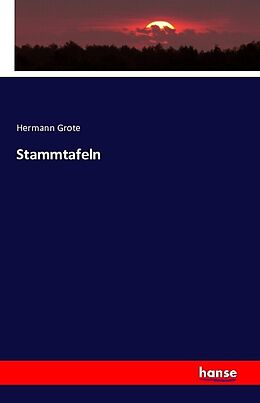 Kartonierter Einband Stammtafeln von Hermann Grote