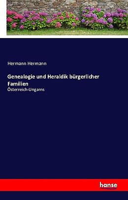 Kartonierter Einband Genealogie und Heraldik bürgerlicher Familien von Hermann Hermann
