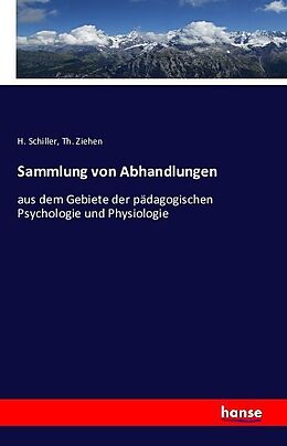 Kartonierter Einband Sammlung von Abhandlungen von H. Schiller, Th. Ziehen