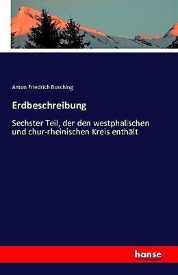 Kartonierter Einband Erdbeschreibung von Anton Friedrich Busching