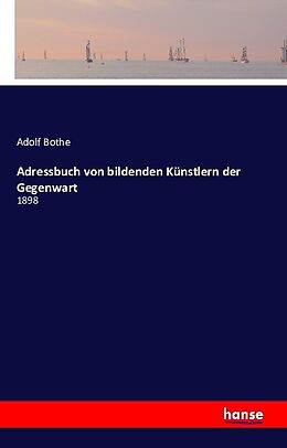 Kartonierter Einband Adressbuch von bildenden Künstlern der Gegenwart von Adolf Bothe