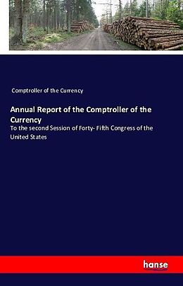 Couverture cartonnée Annual Report of the Comptroller of the Currency de 