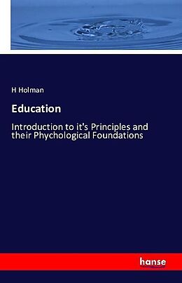 Kartonierter Einband Education von H. Holman