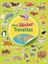 Fester Einband Mein Sticker Tieratlas von