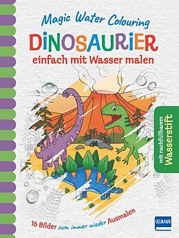 Fester Einband Magic Water Colouring - Dinosaurier von Jenny Copper