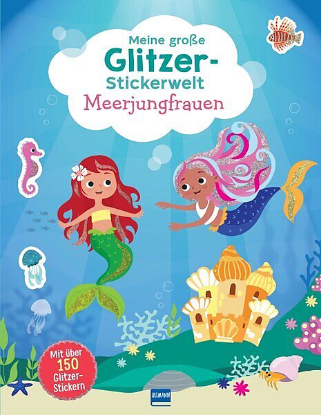 Meine große Glitzer-Stickerwelt  Meerjungfrauen
