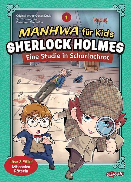 Manhwa für Kids: Sherlock Holmes (Band 1) - Eine Studie in Scharlachrot