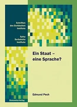 E-Book (pdf) Ein Staat  eine Sprache? von Edmund Pech