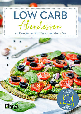 Kartonierter Einband Low-Carb-Abendessen von Low-Carb-Rezept des Tages