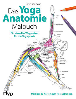Kartonierter Einband Das Yoga-Anatomie-Malbuch von Kelly Solloway, Samantha Stutzman