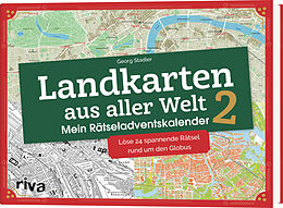 Fester Einband Landkarten aus aller Welt 2  Mein Rätseladventskalender von Georg Stadler