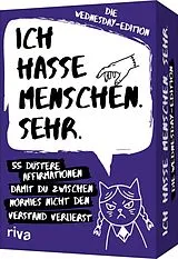 Textkarten / Symbolkarten Ich hasse Menschen. Sehr. Die Wednesday-Edition von Hartmut G. Nervt