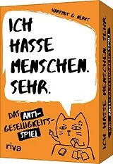 Textkarten / Symbolkarten Ich hasse Menschen. Sehr.  Das Anti-Geselligkeitsspiel von Hartmut G. Nervt
