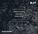 Audio CD (CD/SACD) Verzeichnis einiger Verluste von Judith Schalansky