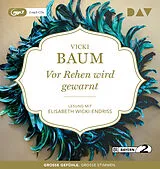 Audio CD (CD/SACD) Vor Rehen wird gewarnt von Vicki Baum