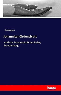 Kartonierter Einband Johanniter-Ordensblatt von Anonymus