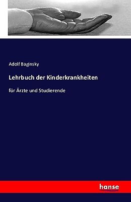 Kartonierter Einband Lehrbuch der Kinderkrankheiten von Adolf Baginsky