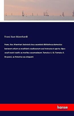 Kartonierter Einband Societatis Jesu von Franz Xave Mannhardt