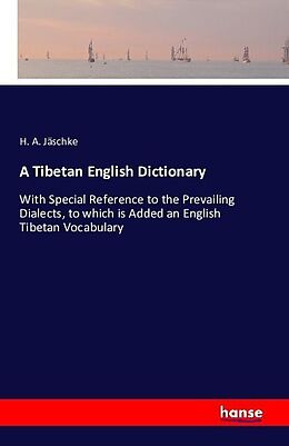 Couverture cartonnée A Tibetan English Dictionary de H. A. Jäschke