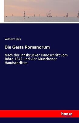 Kartonierter Einband Die Gesta Romanorum von Wilhelm Dick