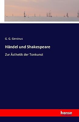 Kartonierter Einband Händel und Shakespeare von G. G. Gervinus
