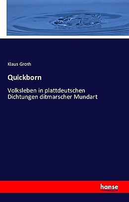 Kartonierter Einband Quickborn von Klaus Groth