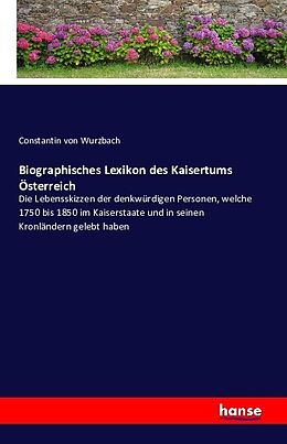 Kartonierter Einband Biographisches Lexikon des Kaisertums Österreich von Constantin von Wurzbach