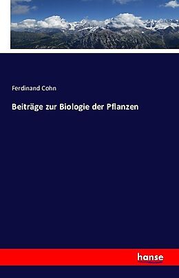 Kartonierter Einband Beiträge zur Biologie der Pflanzen von Ferdinand Cohn