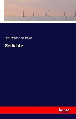 Kartonierter Einband Gedichte von Adolf Friedrich von Schack