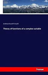 Kartonierter Einband (Kt) Theory of functions of a complex variable von Andrew Russell Forsyth