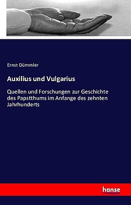 Kartonierter Einband Auxilius und Vulgarius von Ernst Dümmler