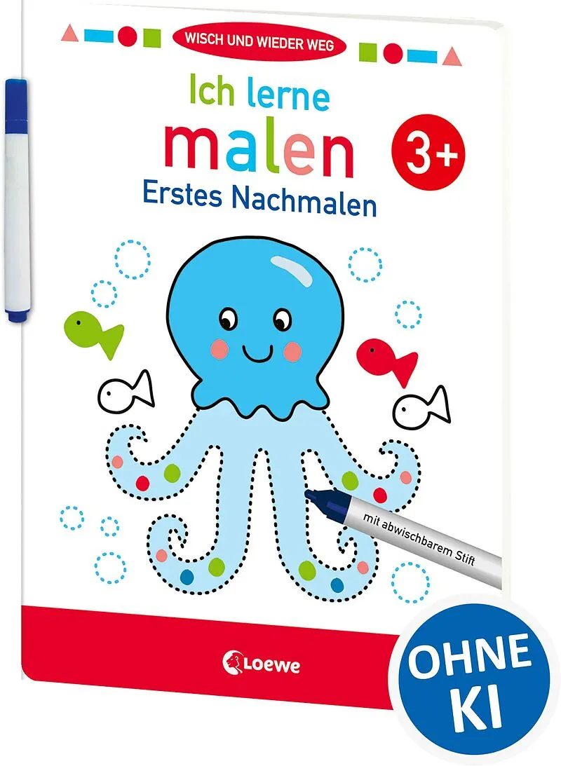 Wisch und wieder weg - Ich lerne malen 3+